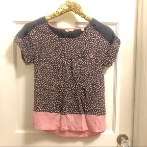 Jack Wills Blossom Short Sleeve Top - Size 2